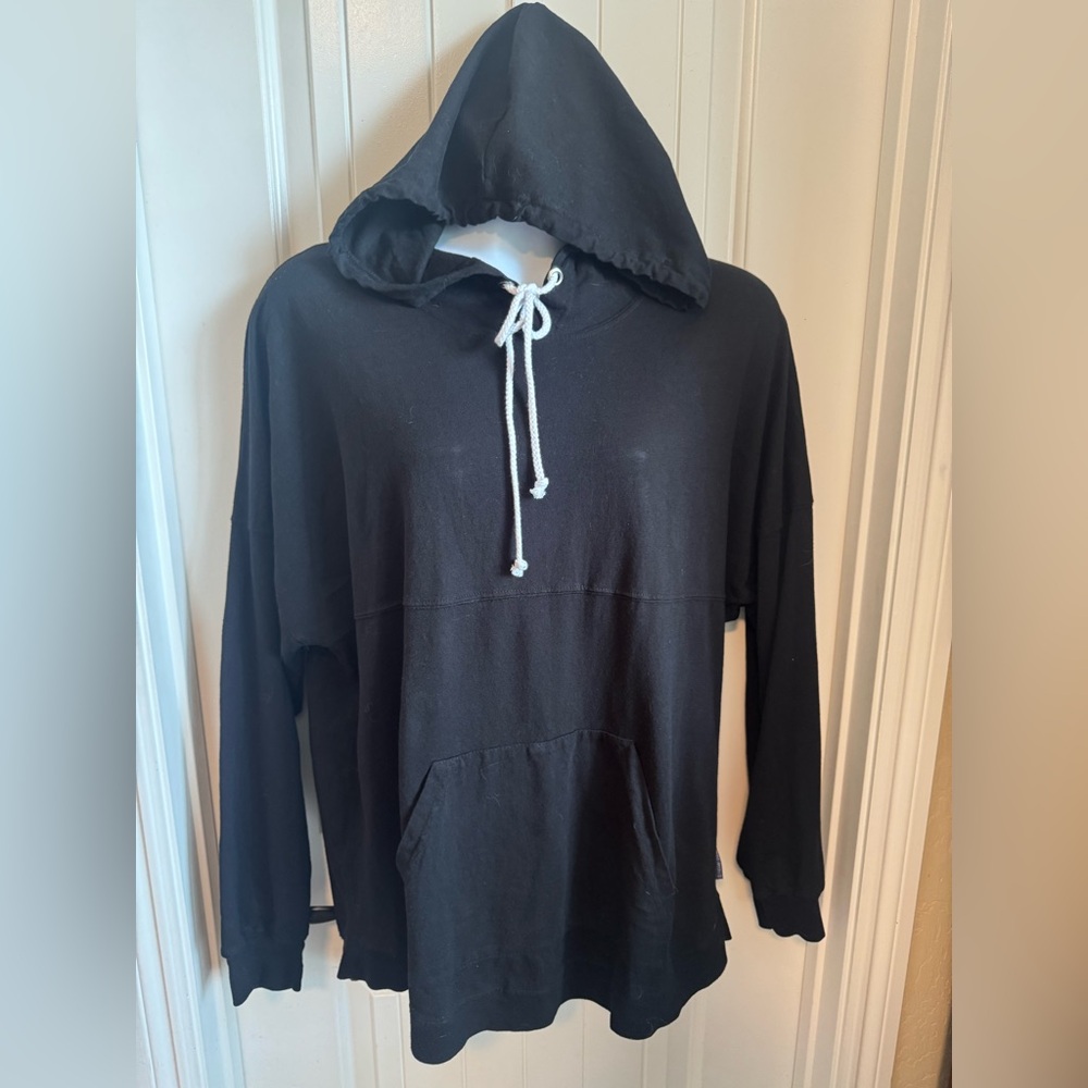 NWT Black Spirit Jersey Hoodie w/Los Angeles Lettered Across Back & Shoulders - Picture 2 of 9